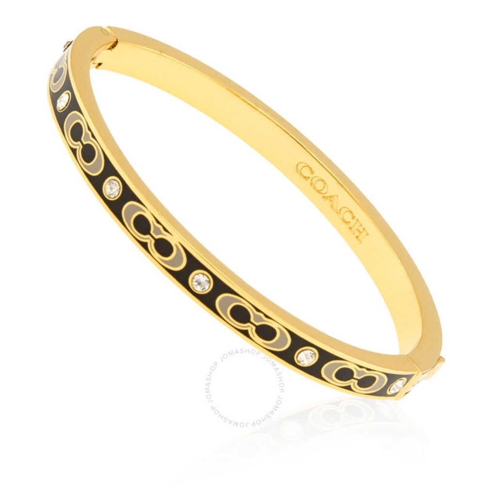 Coach Signature Stone Hinged Bangle